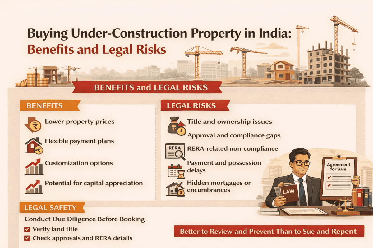 Buying Under-Construction Property: Benefits and 6 Legal Risks
